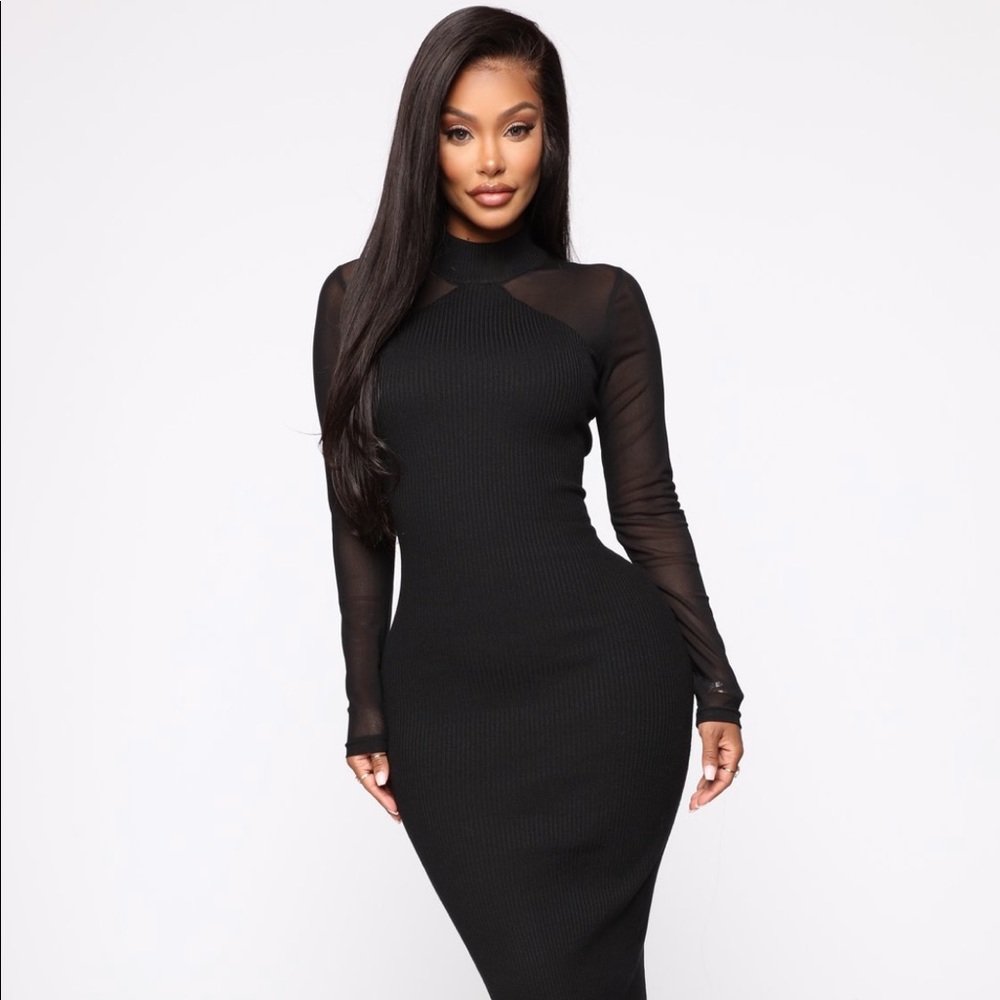 Black Midi Dress